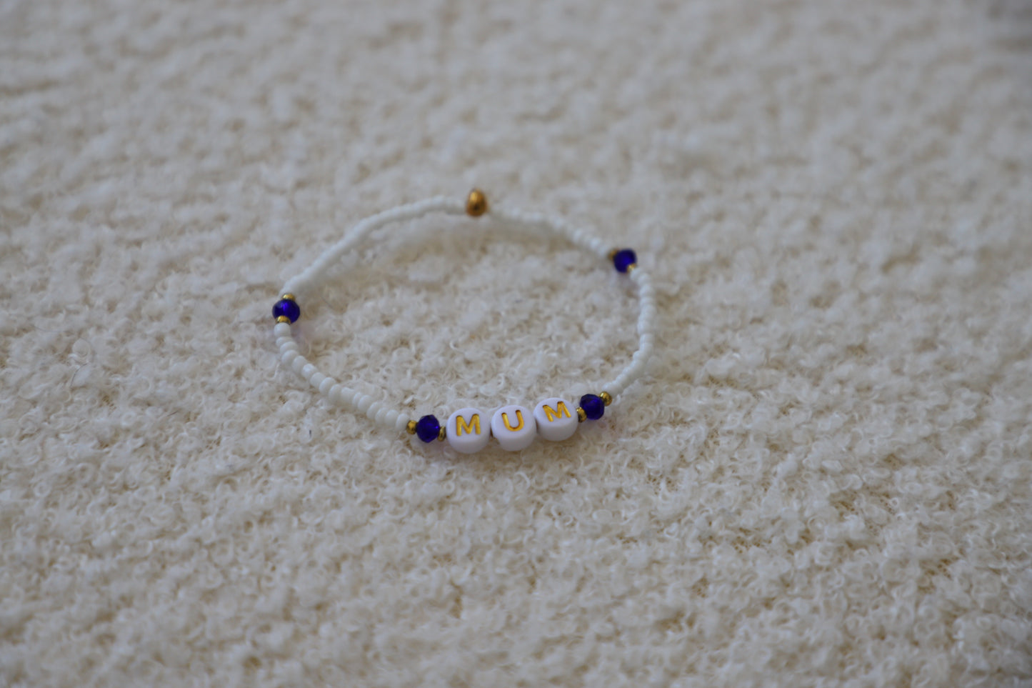 Bracelet perles de rocailles - MUM đź’ť