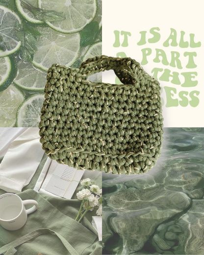 Sac OLIA - Kaki & doré  💚