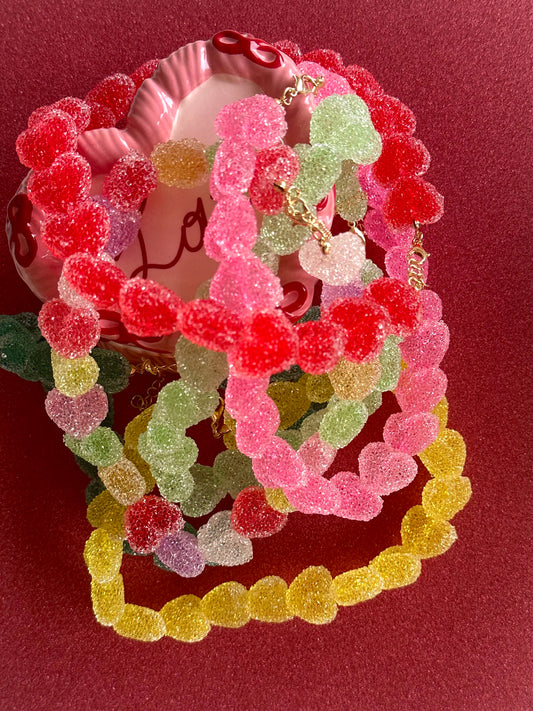 Collier La Pétillante en crochet fait main - Machja Perla
