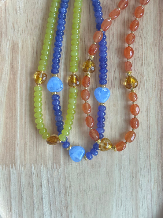 Collier La Vitaminée en crochet fait main - Machja Perla