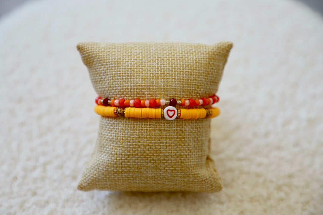 Bracelet - Orange & Jaune  🌼