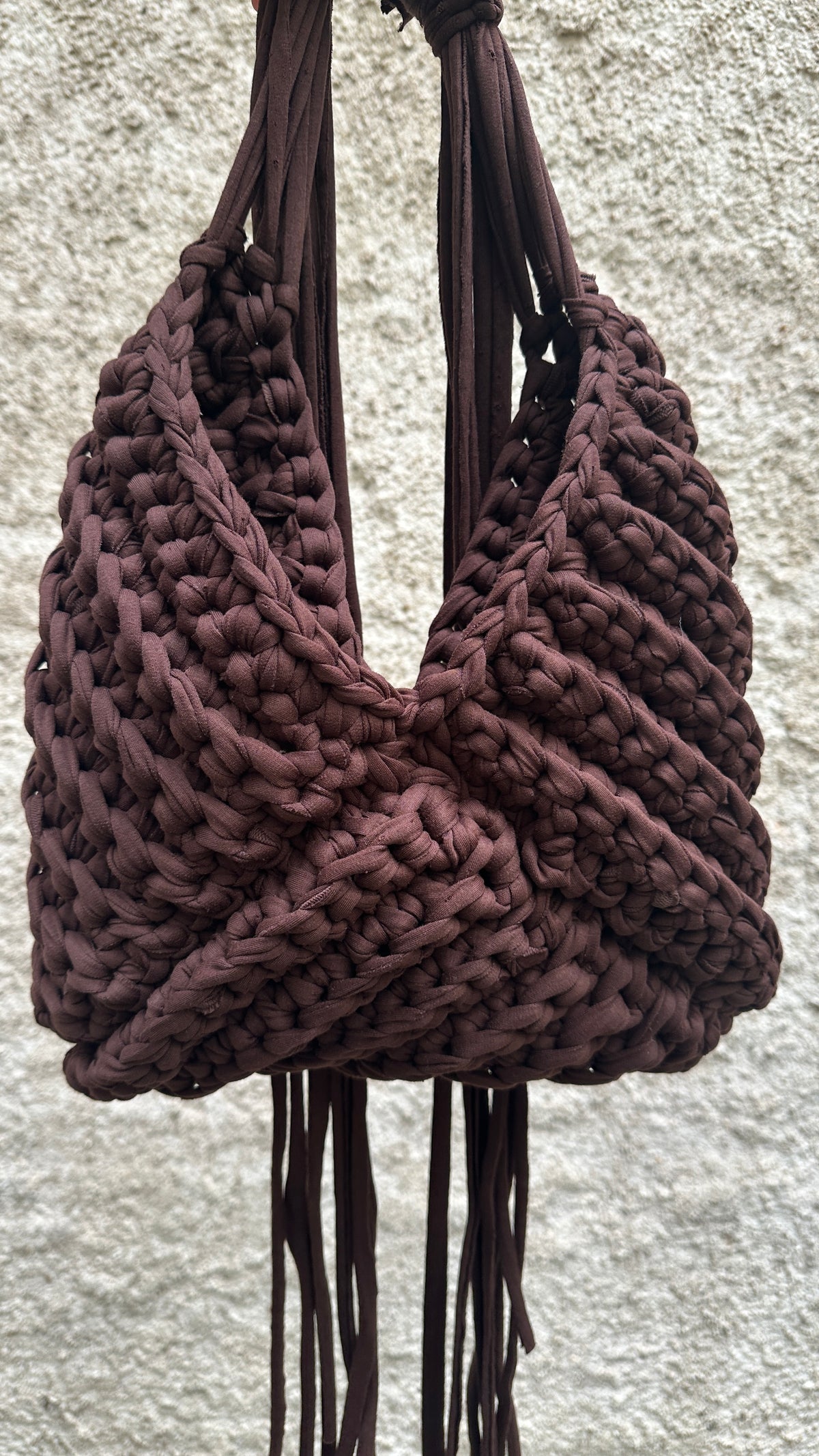 Sac ALBA marron Chestnut dream en crochet fait main - Machja Perla (photo 2)