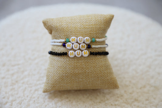 Bracelet perles de rocailles - MUM  💝