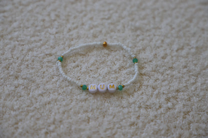 Bracelet perles de rocailles - MUM  💝