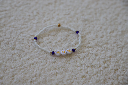 Bracelet perles de rocailles - MUM  💝