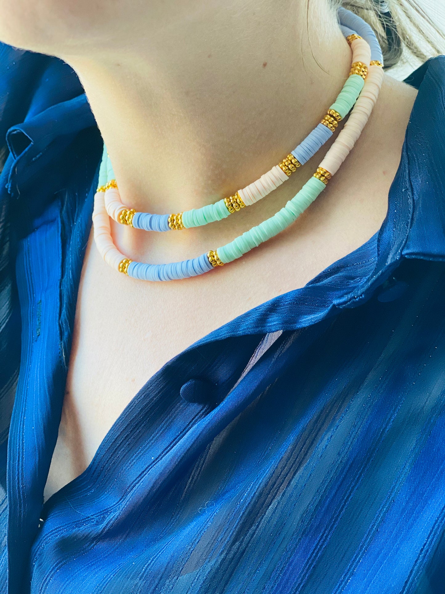 Collier Heishi - Pastel 💛