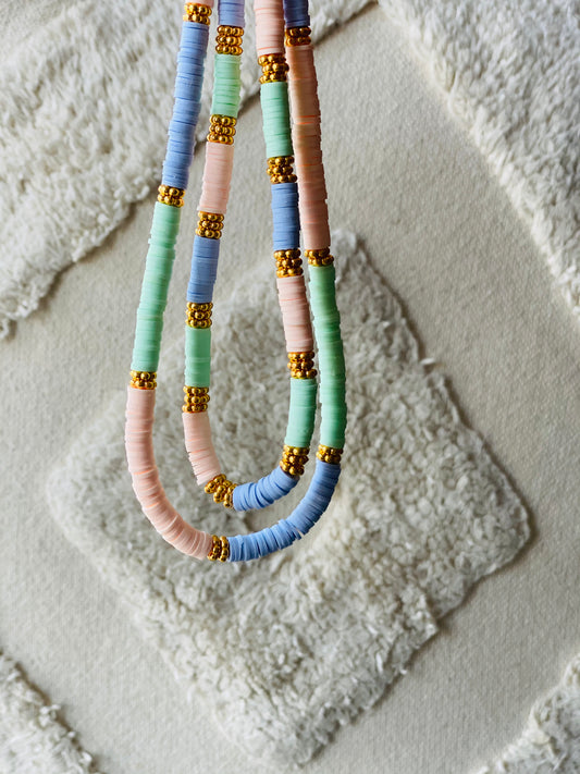 Collier Heishi - Pastel 💛