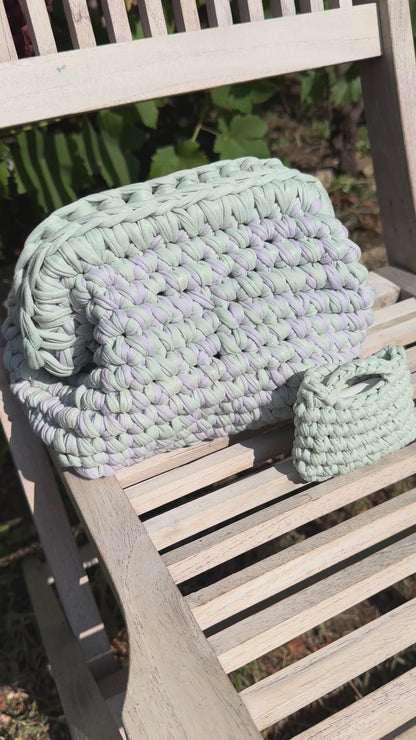 Sac STELLA - Lilas & Menthe  🧜‍♀️